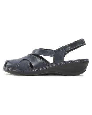 Sandale dama, 720133,  Piele naturala, Bleumarin