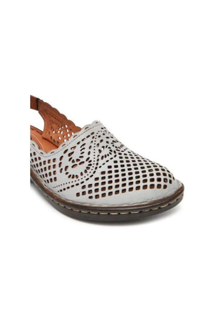 Sandale dama, 720036-09,  Piele naturala, Gri