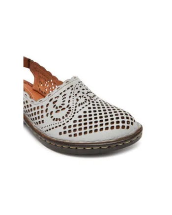 Sandale dama, 720036-09,  Piele naturala, Gri