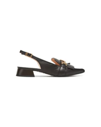 Sandale dama, CHV253817,  Piele naturala, Negru