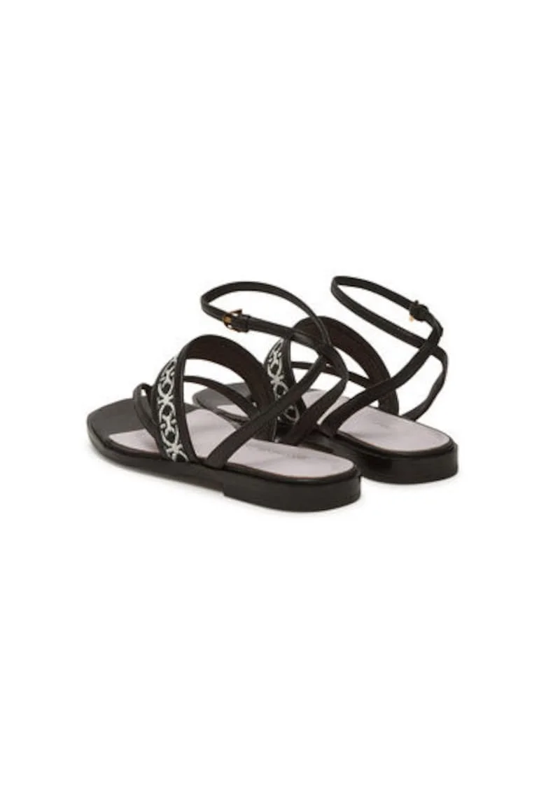 Sandale dama, QWS 40 01 01 847,  Piele naturala, Negru