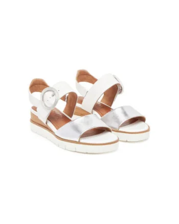 Sandale dama, 1-28206-42,  Piele naturala, Alb, Alb
