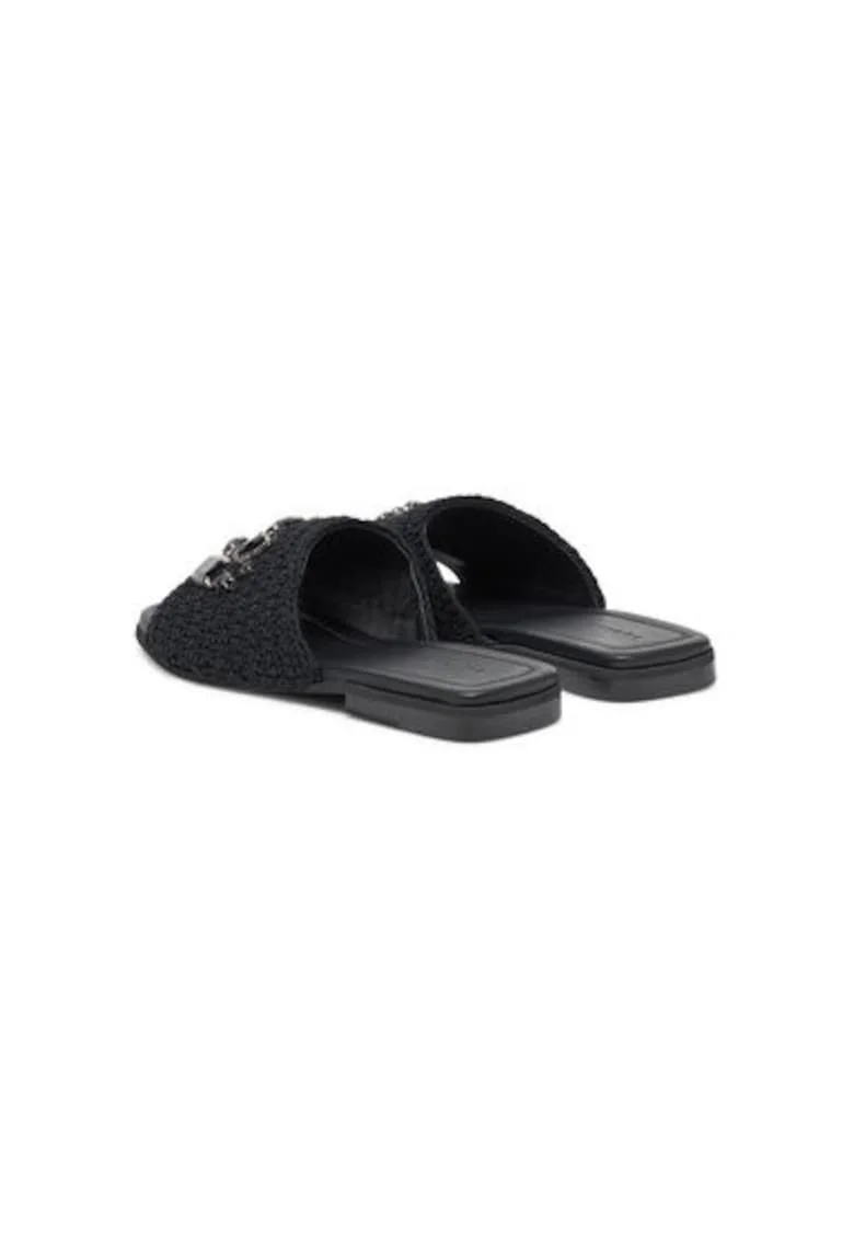 Slapi dama, 70104 367/201,  Textil, Negru