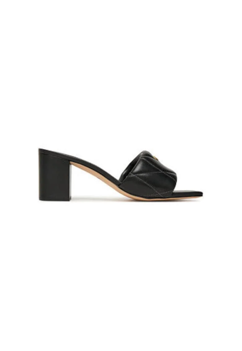 Slapi dama, CAS87,  Piele naturala, Negru