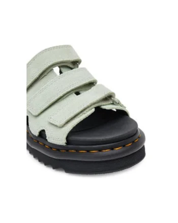 Slapi dama, DM40521300, Dr.Martens, Piele naturala, Verde