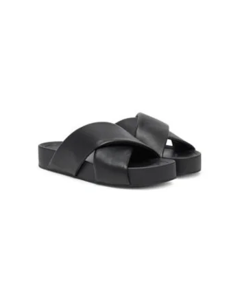 Slapi dama, 9-102910-01000, Hogl, Piele naturala, Negru