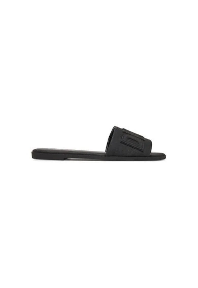 Slapi dama, K1500528,  Textil, Negru, Negru