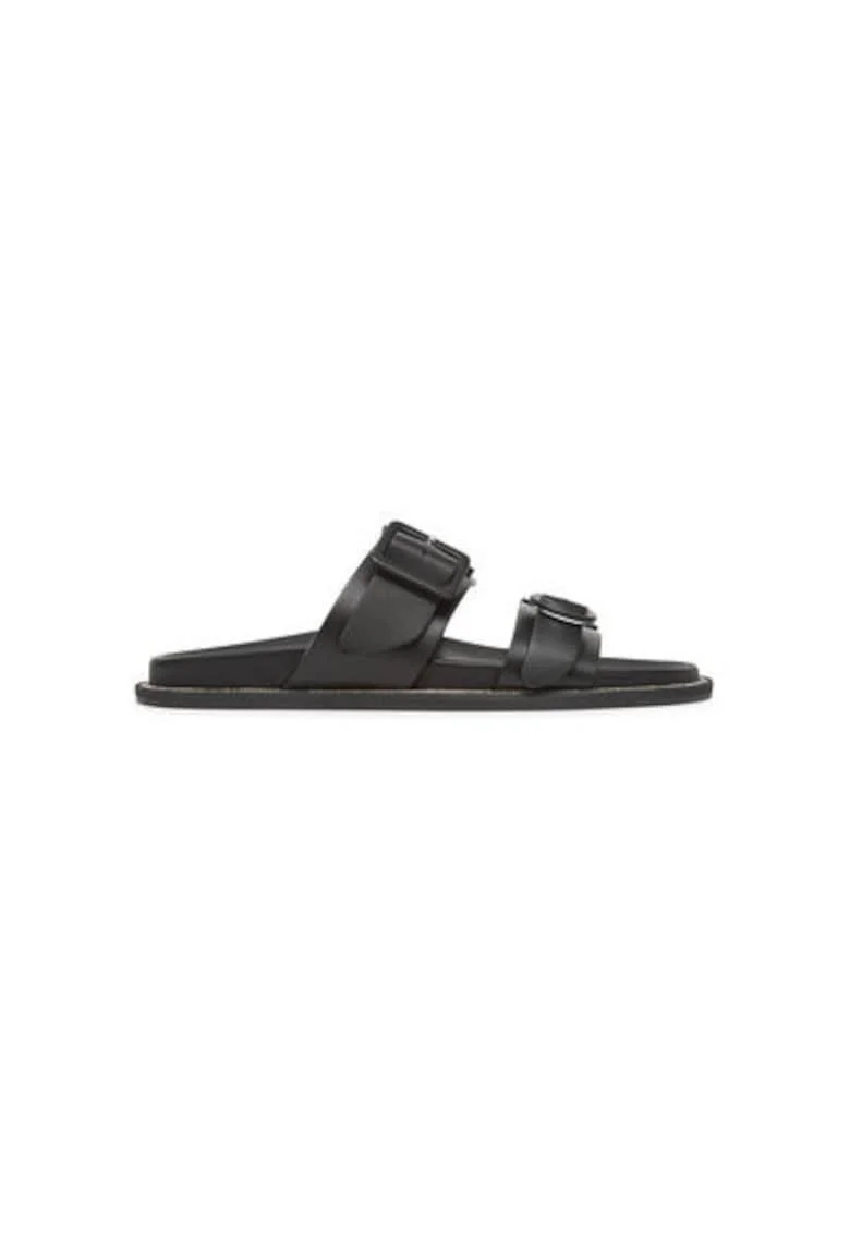Slapi dama, SA28172C0MTCS000,  Piele naturala, Negru