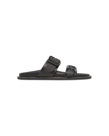 Slapi dama, SA28172C0MTCS000,  Piele naturala, Negru