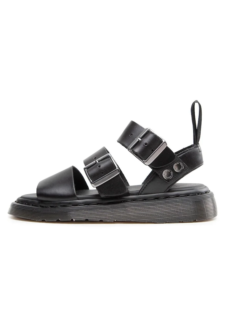 Sandale dama, 15695001, Dr.Martens, Piele naturala, Negru
