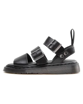 Sandale dama, 15695001, Dr.Martens, Piele naturala, Negru