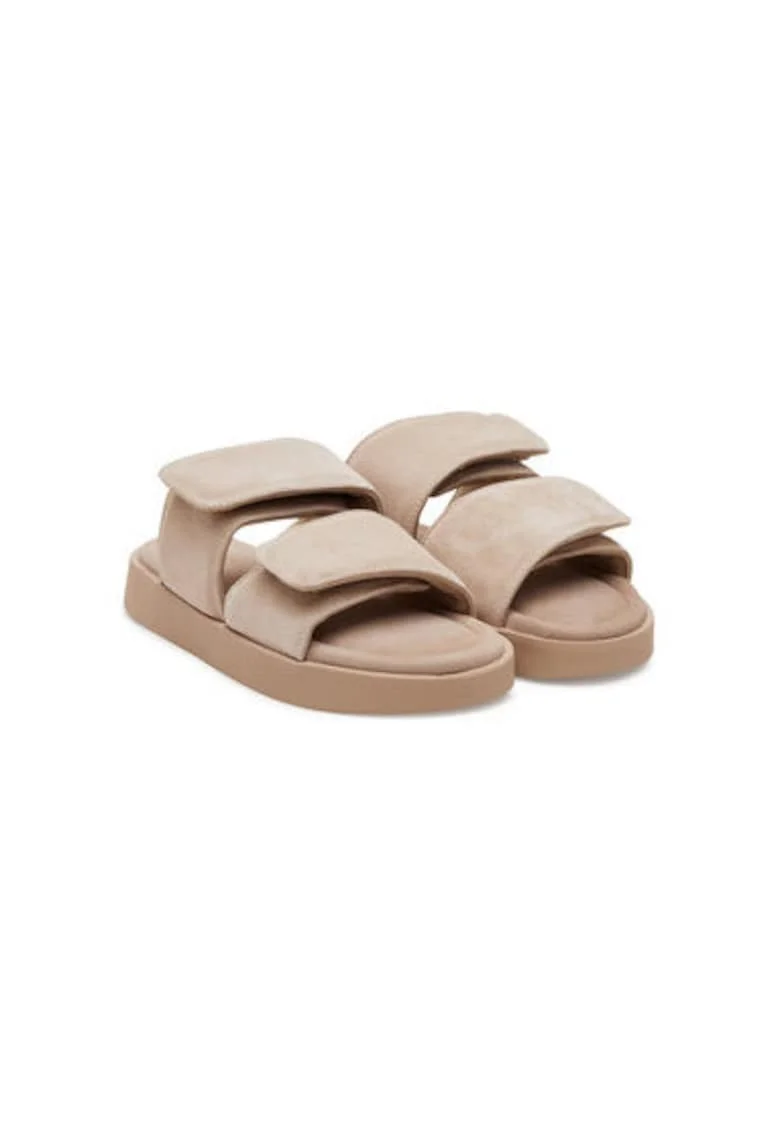 Slapi dama, 70104 128/705,  Piele naturala, Bej