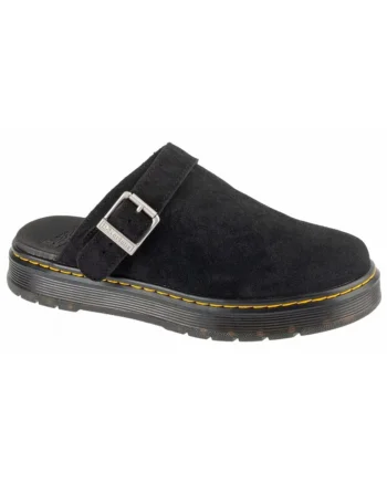 Slapi  piele intoarsa, negru, unisex