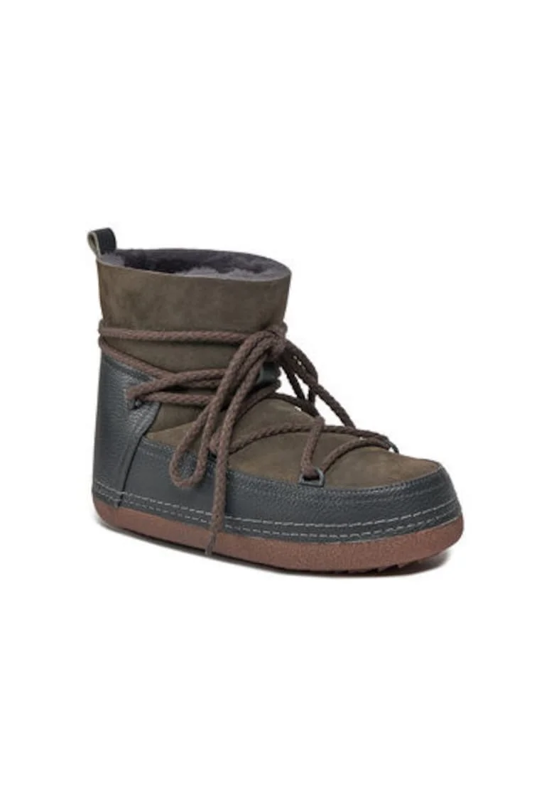 Cizme de iarna barbati  55101-001, Piele naturala, Maro