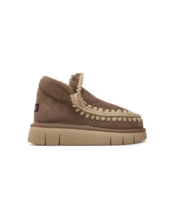 Cizme de iarna dama  FW531009A, Piele naturala, Maro
