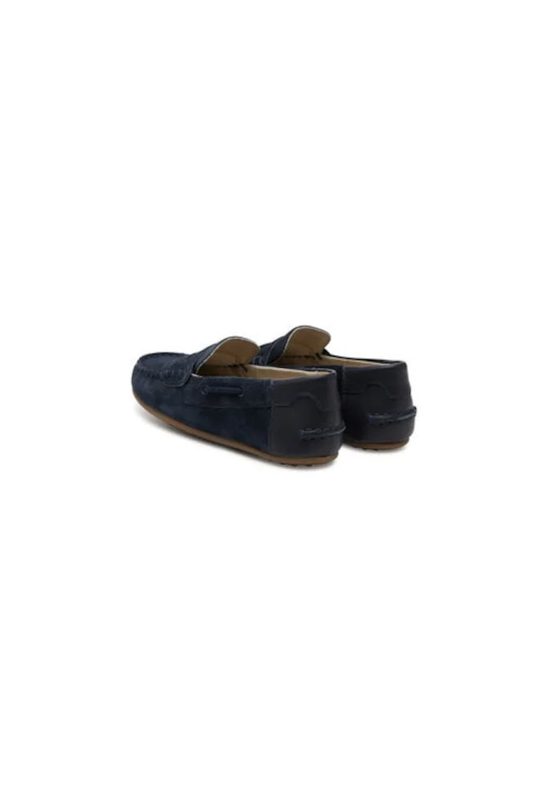 Mocasini baieti  41668, Piele naturala, Bleumarin