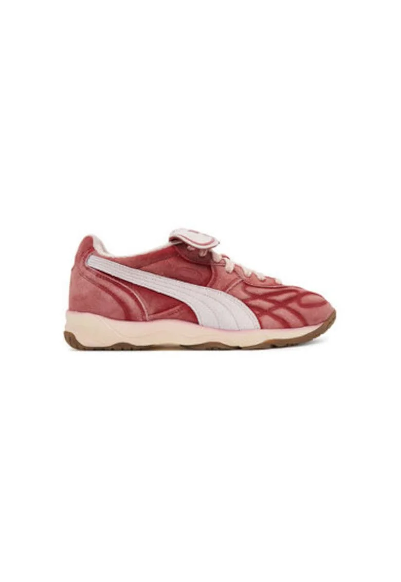 Pantofi sport unisex  402250, Piele naturala, Visiniu