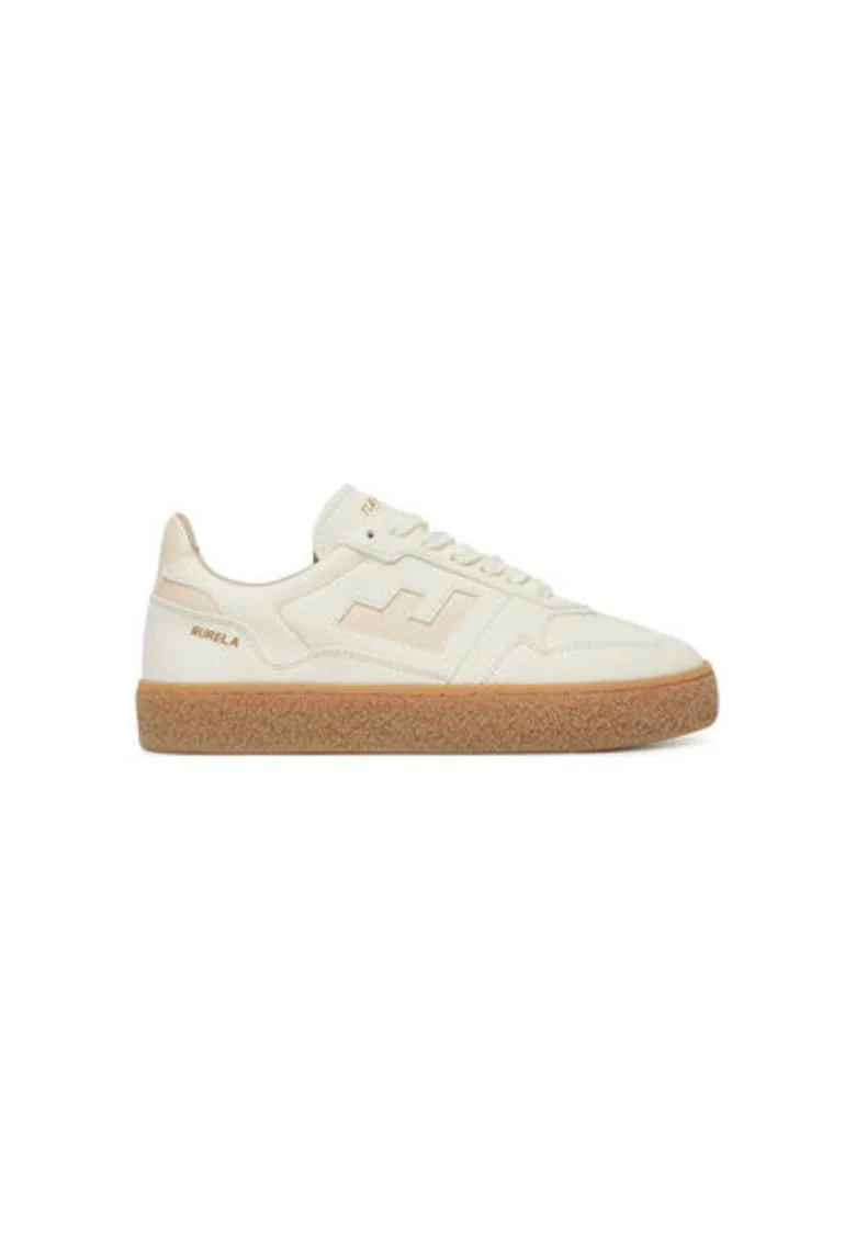 Pantofi sport unisex Flamingos Life, BBPAN, Piele ecologica, Ecru