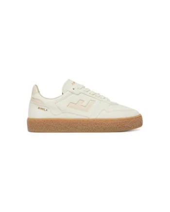 Pantofi sport unisex Flamingos Life, BBPAN, Piele ecologica, Ecru