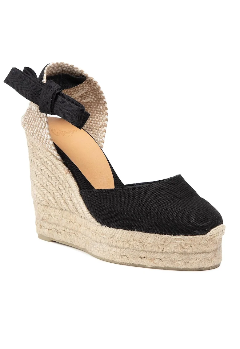 Espadrile dama  20961, Textil, Negru