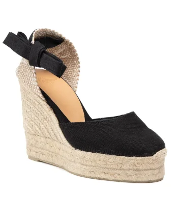 Espadrile dama  20961, Textil, Negru