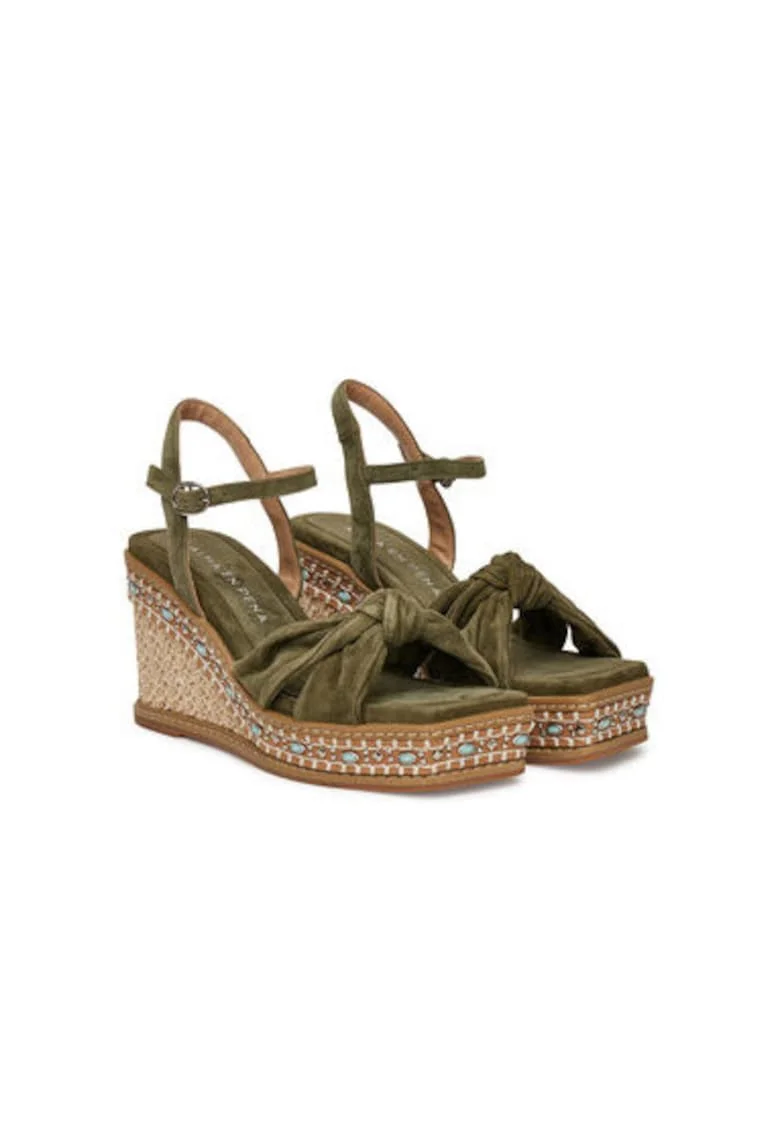 Espadrile dama  V251220, Textil, Kaki