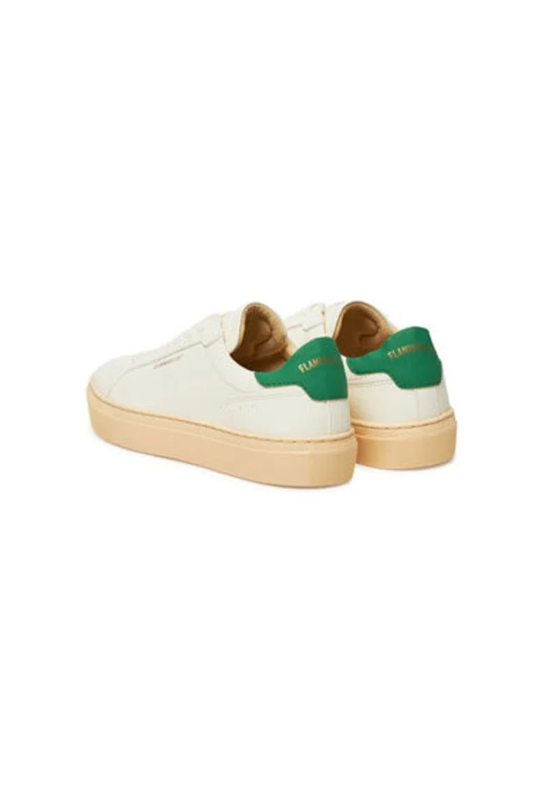Pantofi sport unisex Flamingos Life, HCEMEVAN, Piele ecologica, Alb