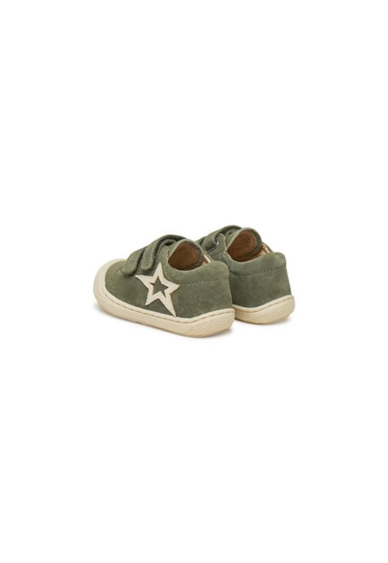 Adidasi fete  NATURINO KOLDE LOW VL, Piele naturala, Verde