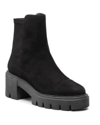 Botine dama  SC723, Textil, 40 EU, Negru