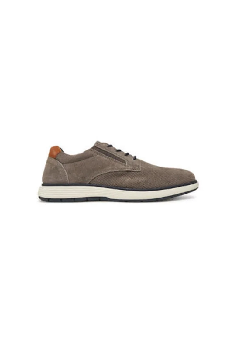 Pantofi barbati  321-AS402-1400, Piele naturala, Maro