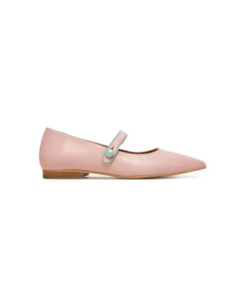 Balerini  SULN265FLY, Piele naturala, Roz