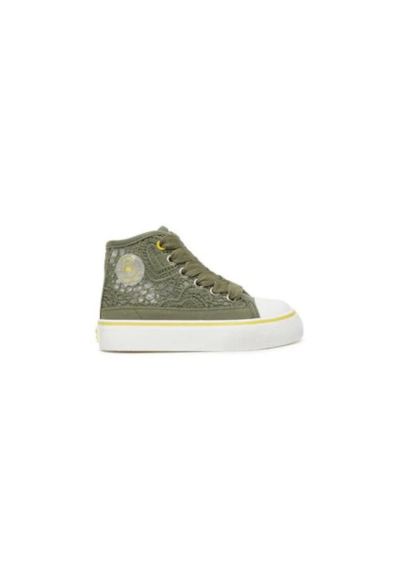 Pantofi sport pentru fete  43613, Textil, Kaki