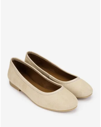 Balerini dama bej eleganti, Bej