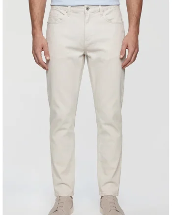 Blugi slim fit cu model uni