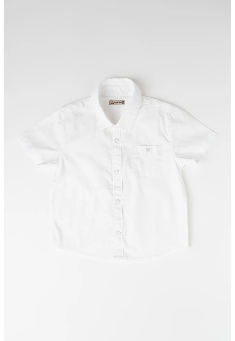 Camasa regular fit de bumbac, Alb