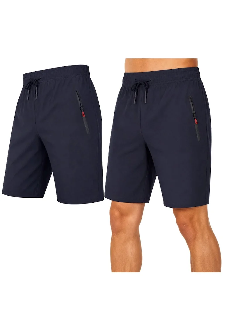Pantaloni scurti cu buzunare oblice,