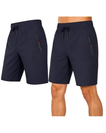 Pantaloni scurti cu buzunare oblice,