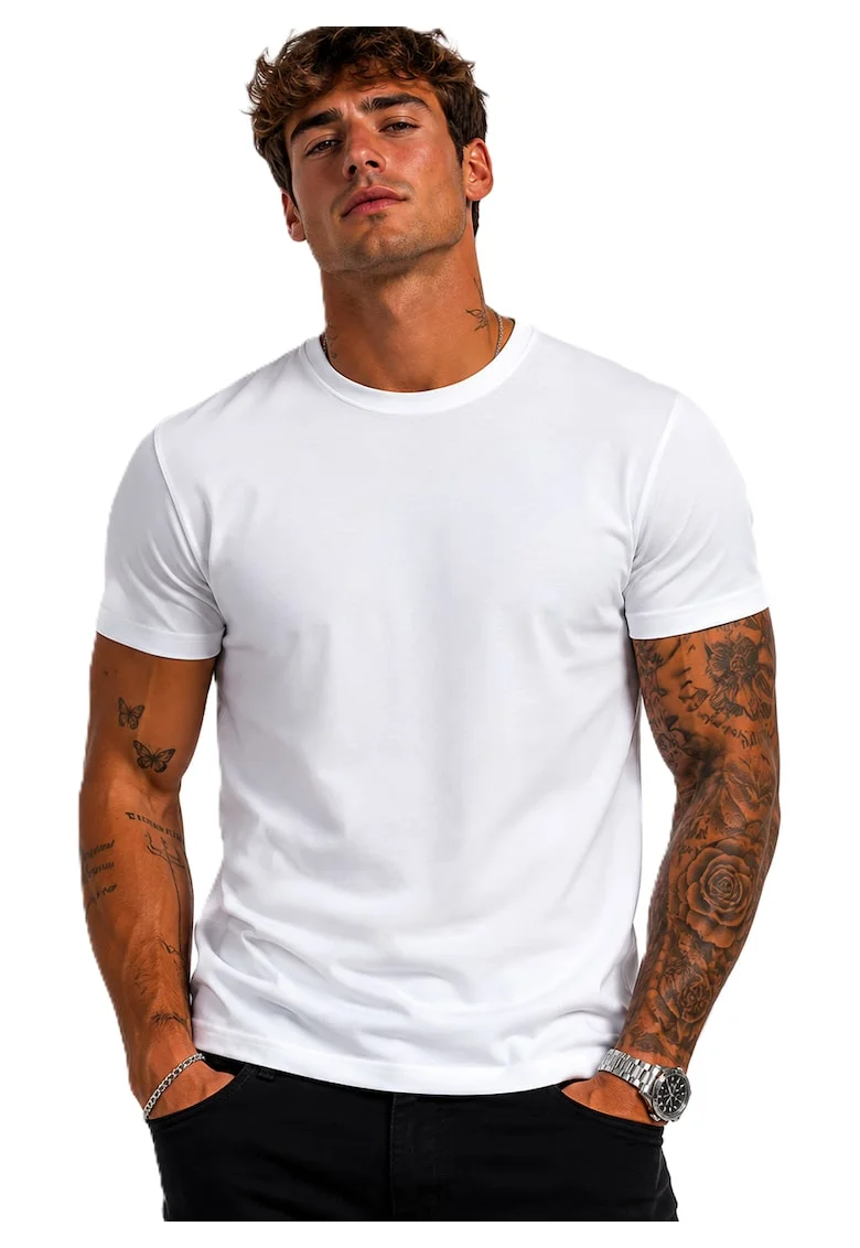 Tricou cu decolteu rotund