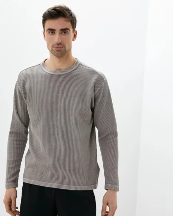 Bluza din amestec de bumbac Waffle