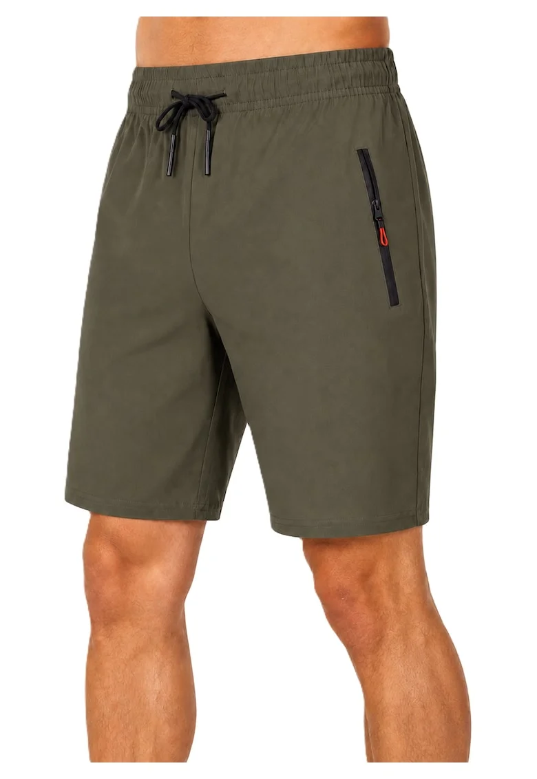 Pantaloni scurti cu talie ajustabila si buzunare oblice