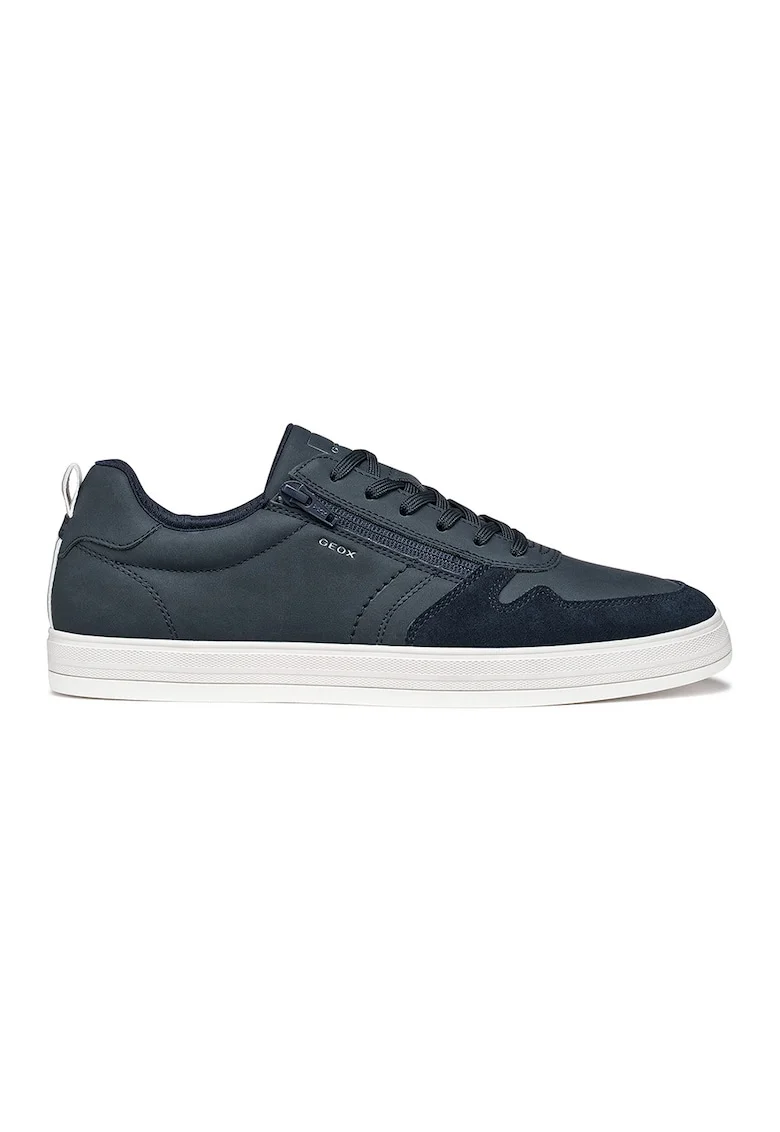 Pantofi sport Serifos low cut cu garnituri de piele, Albastru ultramarin