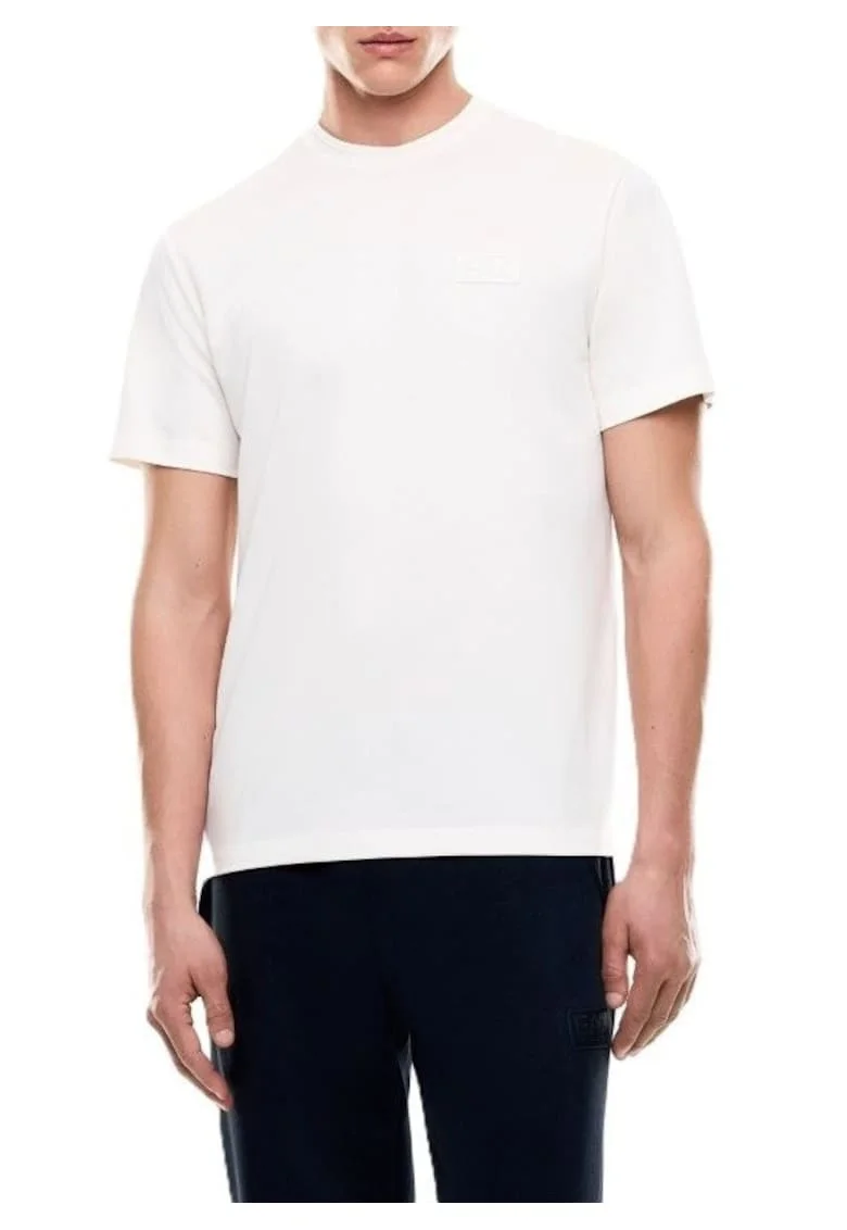 Tricou barbati TRAIN LUX M TEE SS MO PL PQ,  Bumbac, Alb, Alb