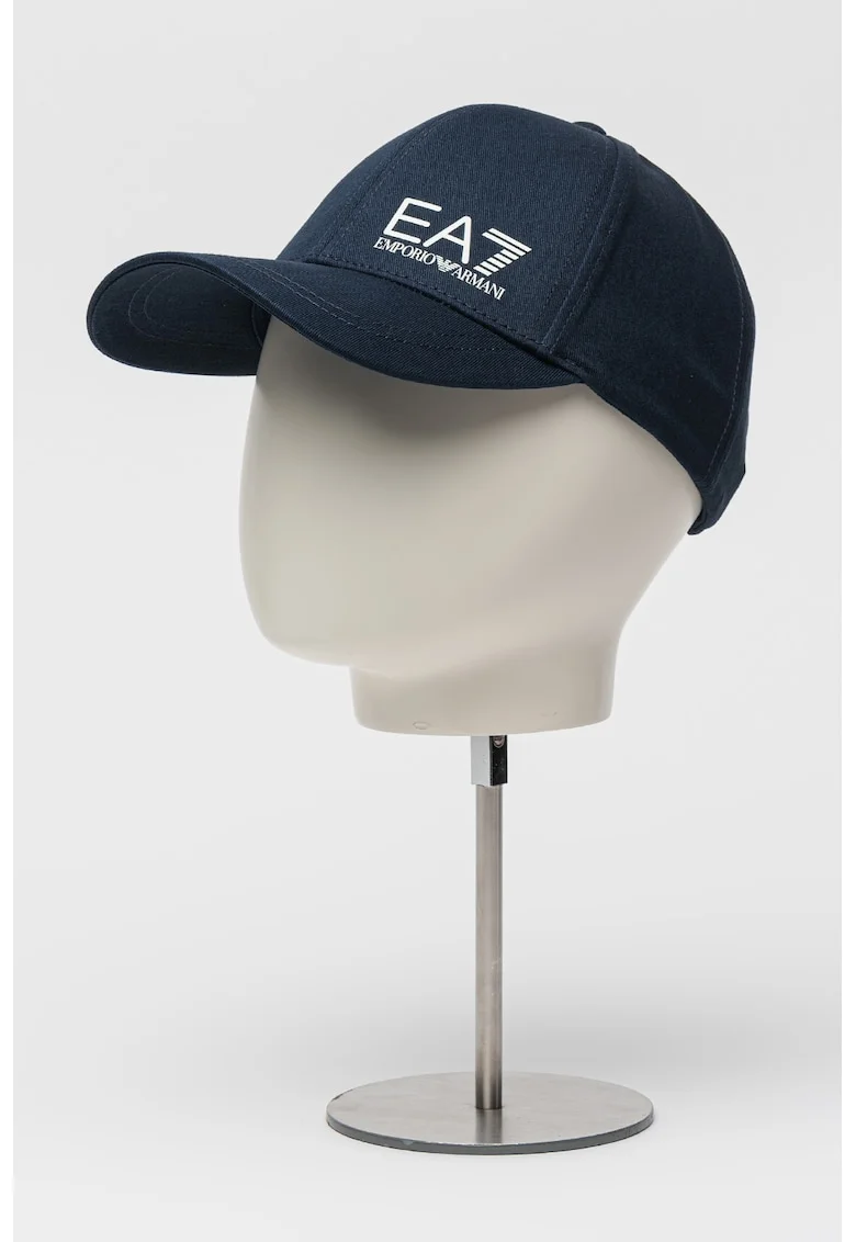 Sapca unisex din bumbac, Alb/Bleumarin