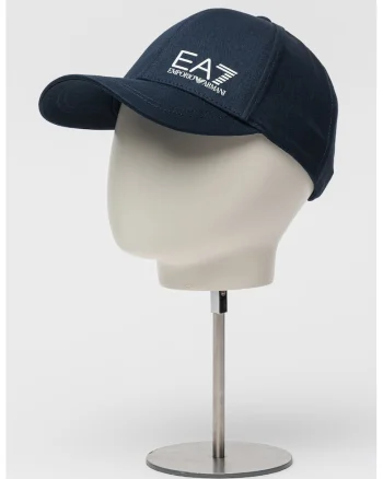 Sapca unisex din bumbac, Alb/Bleumarin