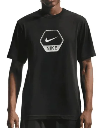 Tricou barbati M NSW CS SS GFX TEE,  Bumbac, Negru, Negru