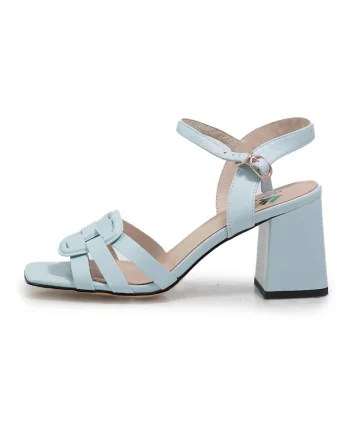 Sandale Elegante  2503051 din piele naturala Corai, Albastru