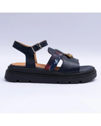 Sandale dama cu accesoriu, bleumarin, Bleumarin