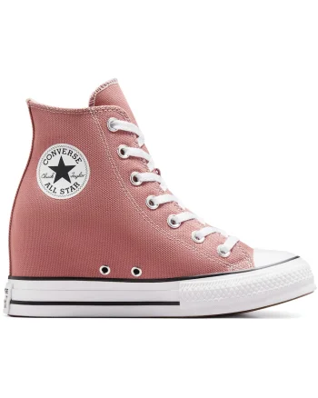 Tenisi  Chuck Taylor All Star cu platforma si talpa, Roz Crem