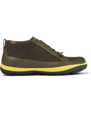Ghete de piele nabuc si panza Peu Pista GM 8623, Verde masliniu