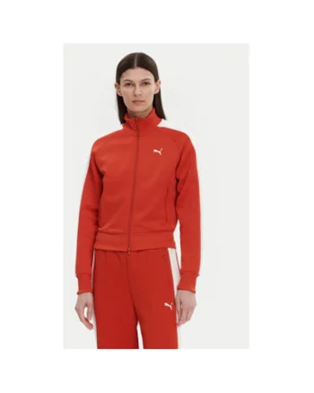 Bluza dama  629796, Poliester reciclat/Bumbac, Rosu, Rosu